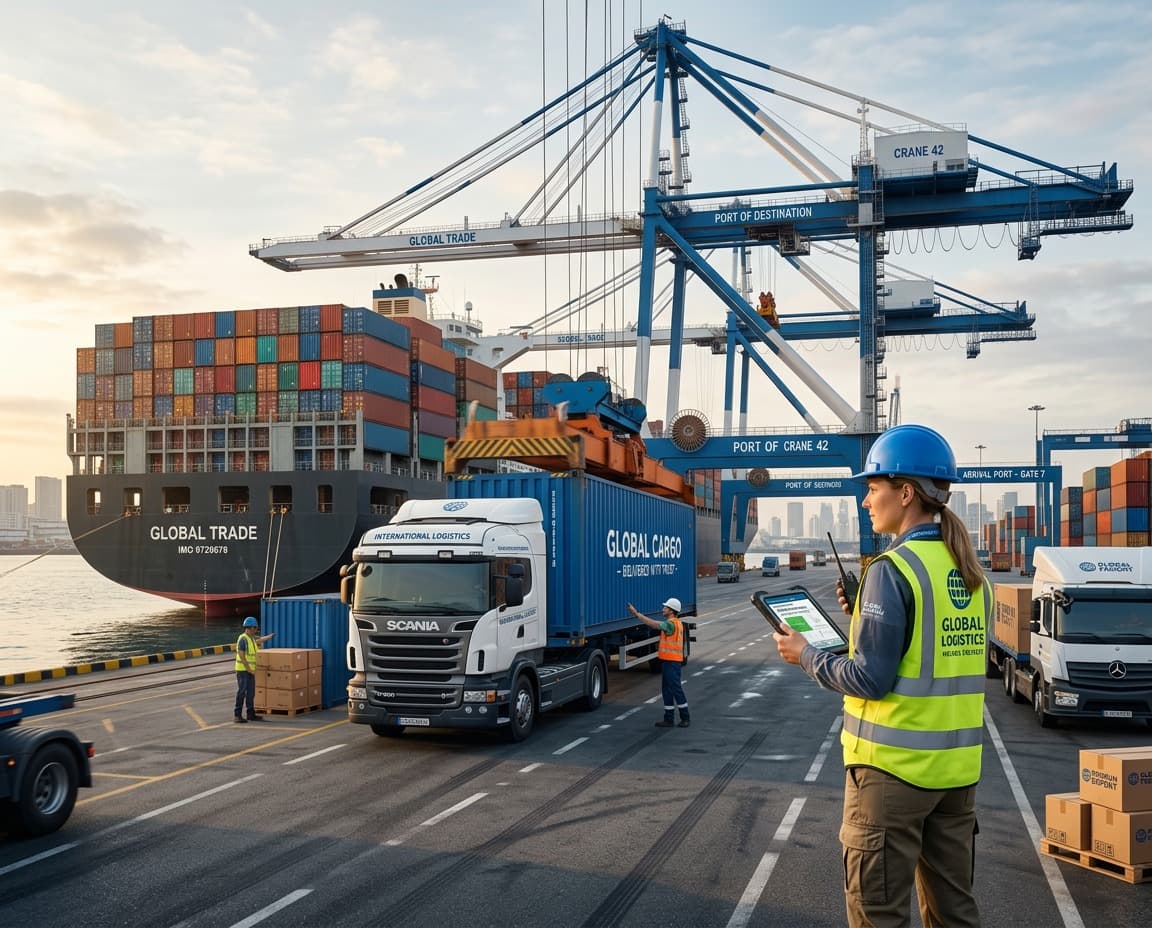 Livraison conteneur port européen Marseille Anvers